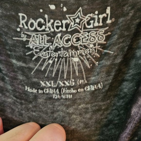 Rocker Girl Sheer Rudolf T-shirt - Picture 2 of 6